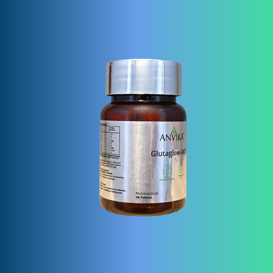 Anvika Glutaglow-MDT | Oral Glutathione Tablets with Vitamin C | Orange Flavor | 30 Tablets
