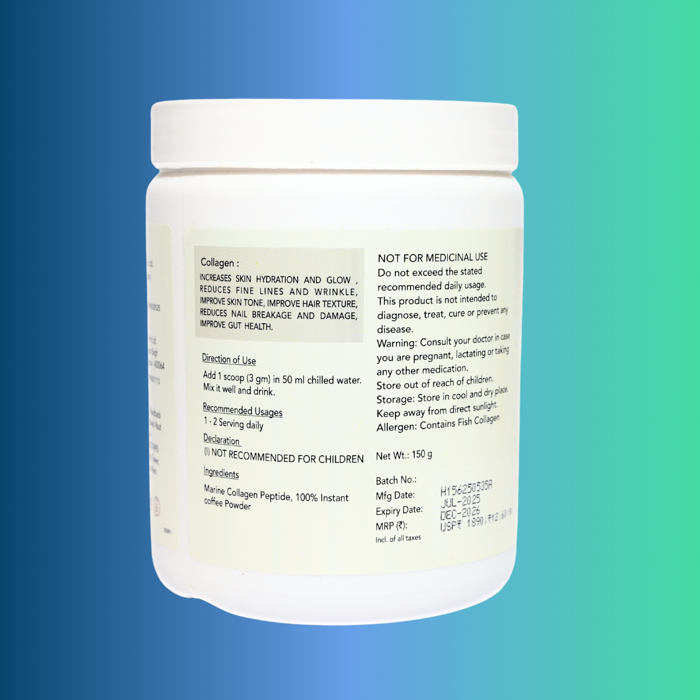 Cosmofix Procoll | Japanese Marine Collagen Supplement | Skin, Hair & Joint Support | 150g