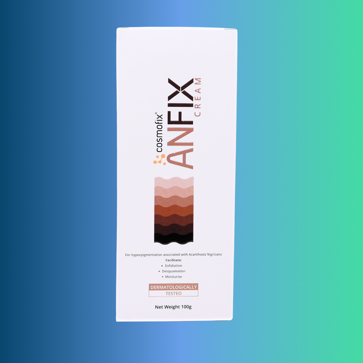 Cosmofix ANFIX Cream | For Acanthosis Nigricans, Dark Neck & Underarms | Exfoliate, Brighten & Moisturise | 100g