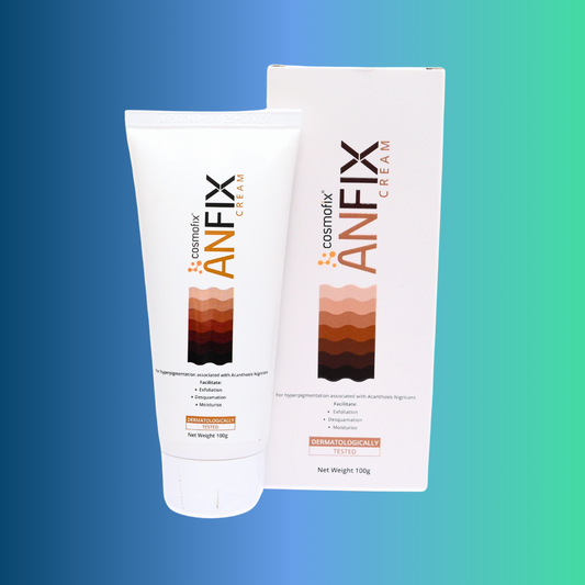 Cosmofix ANFIX Cream | For Acanthosis Nigricans, Dark Neck & Underarms | Exfoliate, Brighten & Moisturise | 100g
