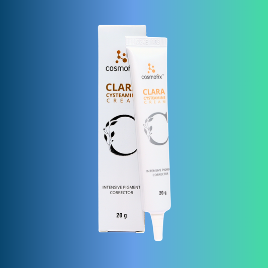Cosmofix Clara Cysteamine Cream | Pigment Corrector for Melasma & Dark Spots | With Cysteamine & Arbutin | 20g