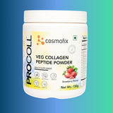 Cosmofix Procoll Vegan Collagen Peptide Powder – Strawberry Flavour (150g)