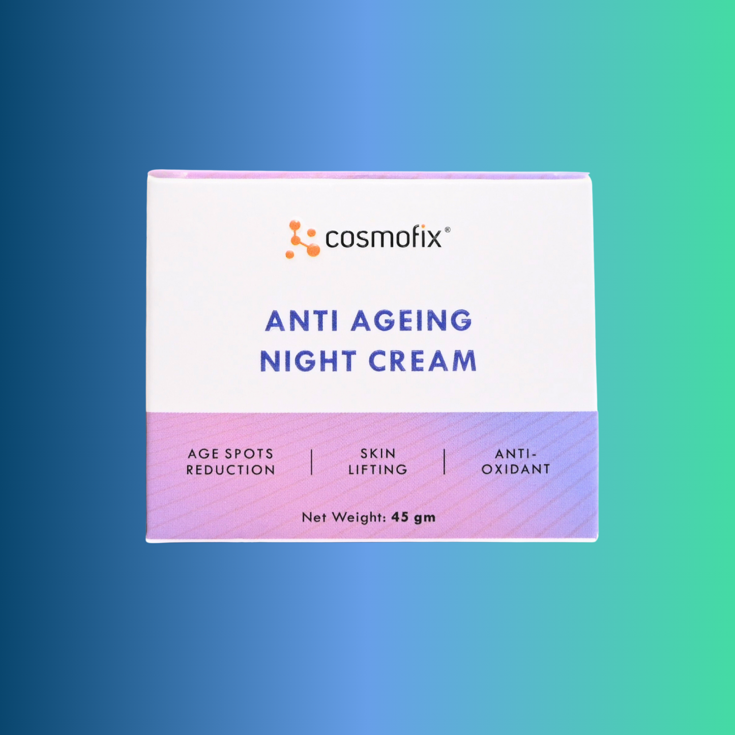 Cosmofix Anti Ageing Night Cream – Skin Lifting, Age Spot Reduction & Antioxidant Protection – 45g