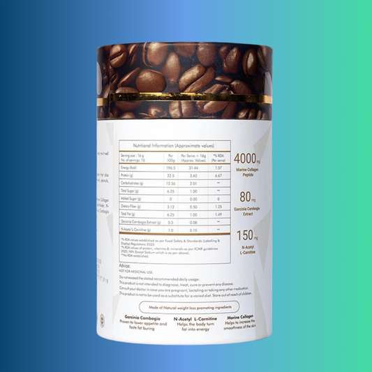 Anvika Slender Collagen Coffee – Marine Collagen with Garcinia Cambogia & L-Carnitine – 15 Sachets