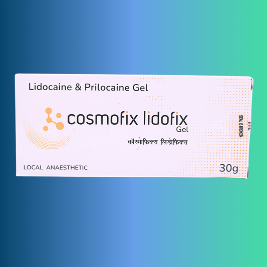 Cosmofix Lidofix Gel – Lidocaine & Prilocaine 2.5% Topical Anaesthetic – 30g