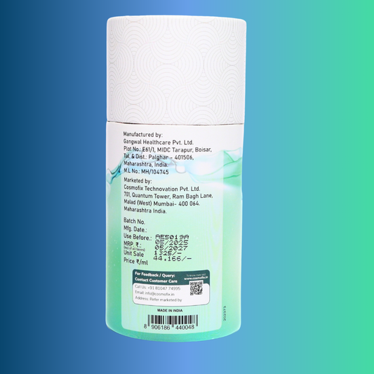 Cosmofix 4% HA Serum | Intense Hydration & Fine Line Smoother | With Multi-Molecular Hyaluronic Acid | 30ml