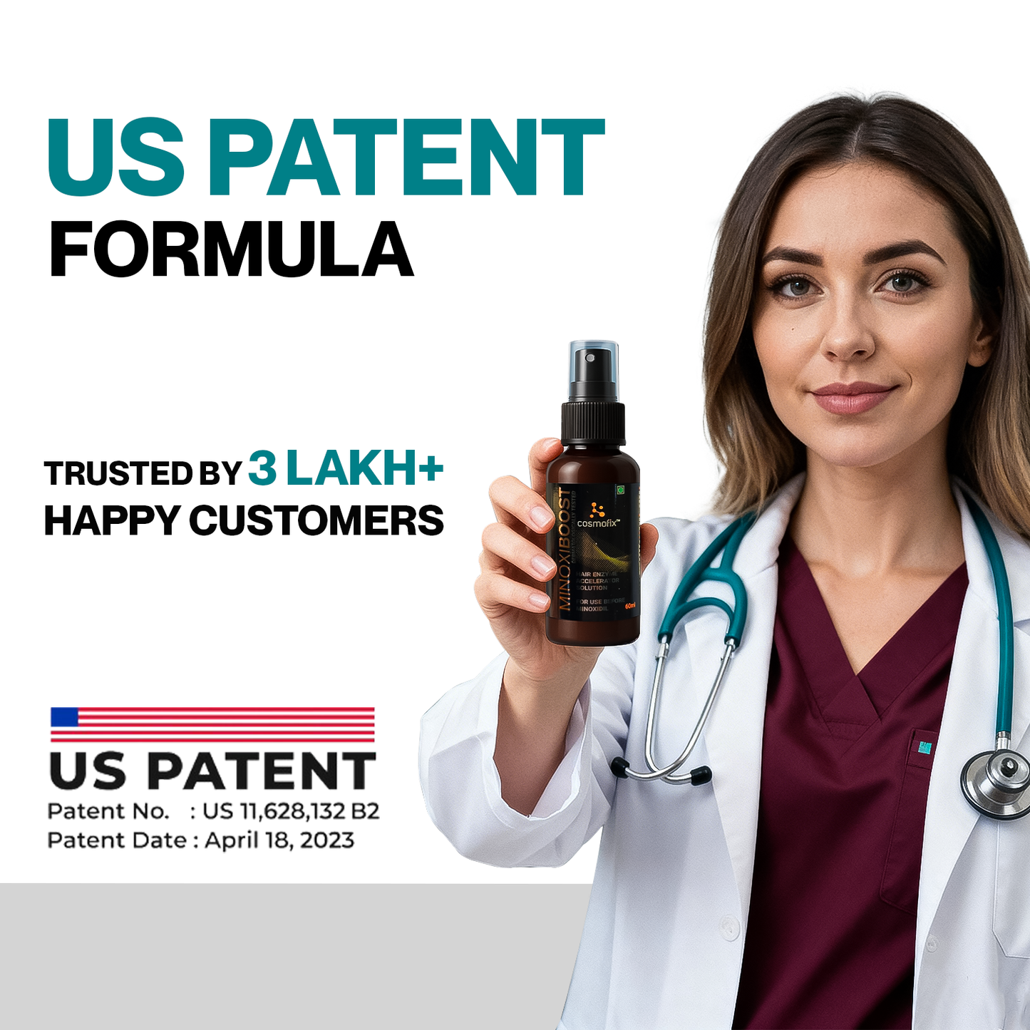 Cosmofix Minoxiboost | Clinically Proven Hair Regrowth Serum