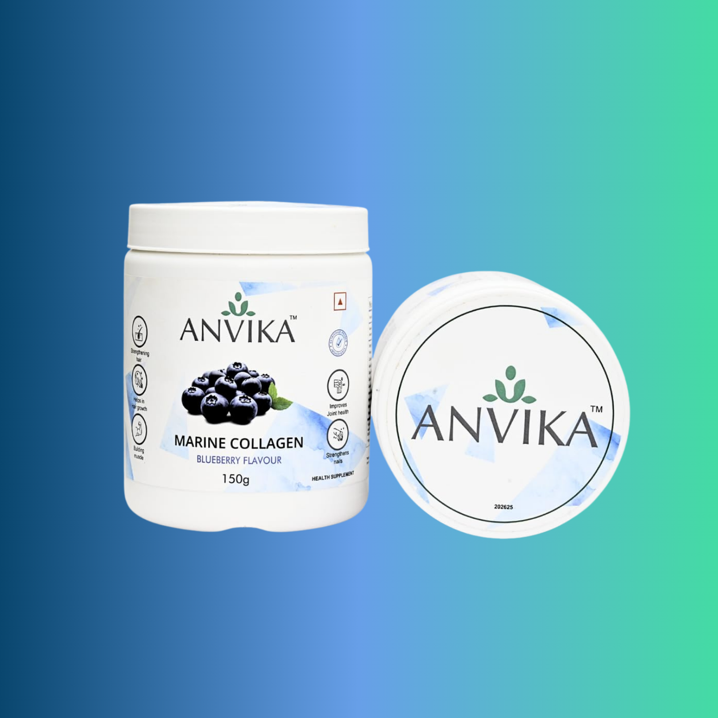 Anvika Marine Collagen | Hair, Skin & Nail Health Support – 150g