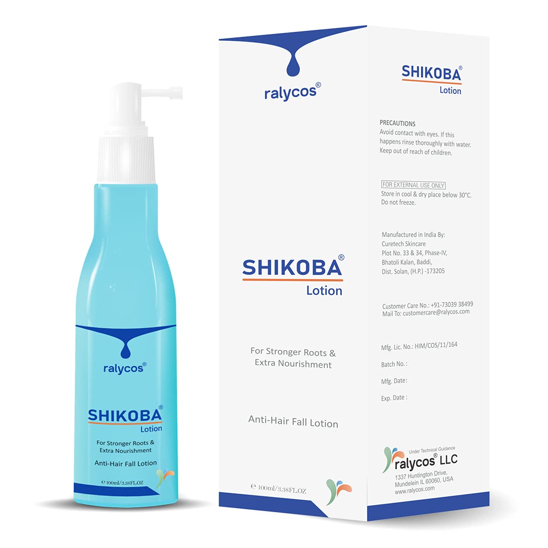Ralycos SHIKOBA Anti-Hair Fall Lotion for Hair Fall Control & Stronger Hair Growth