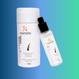Cosmofix Silky AF Hair Serum with Argan & Grape Seed Oil – 30ml