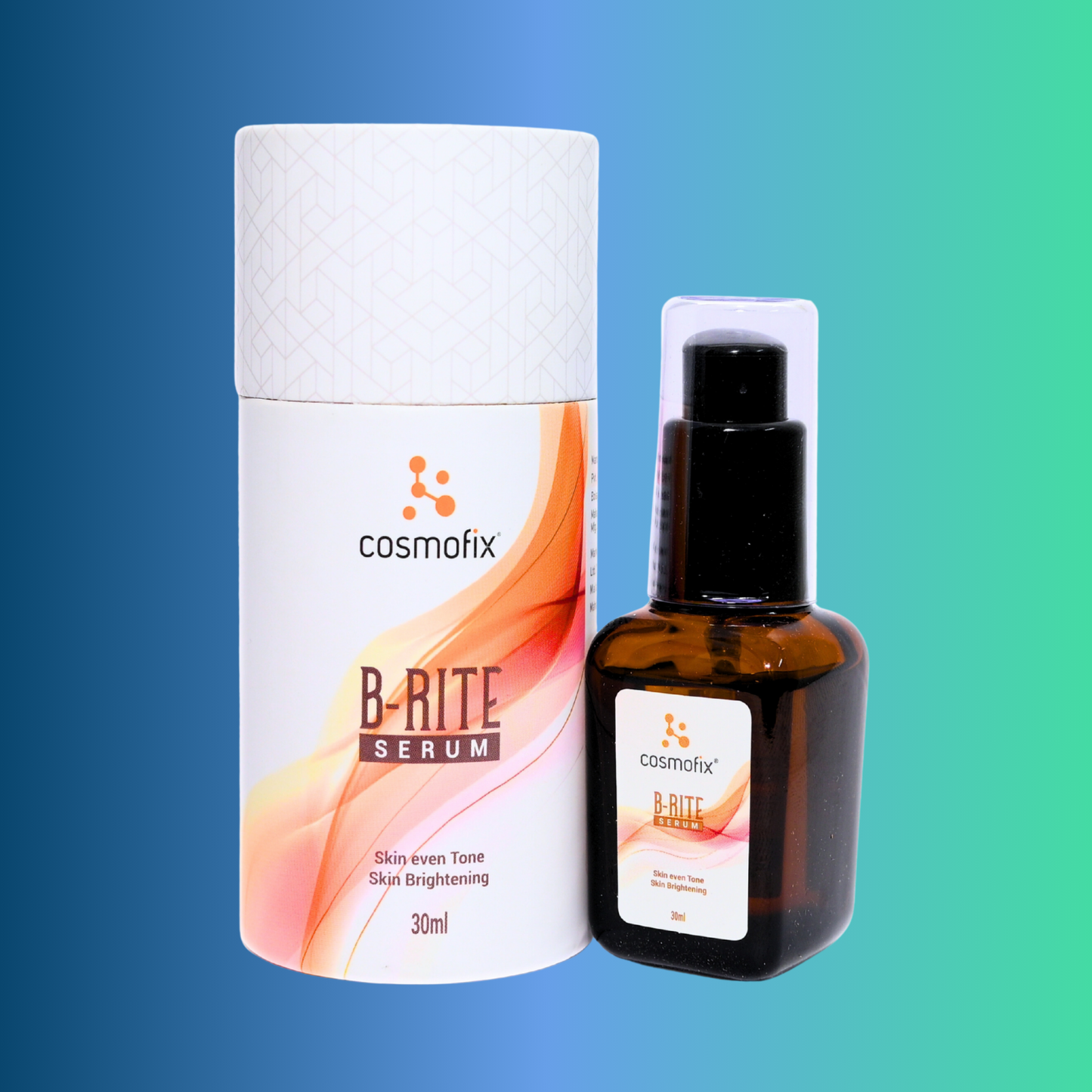 Cosmofix B-RITE Serum | Skin Brightening & Even Tone Serum | With Niacinamide, Arbutin & Kojic Acid | 30ml