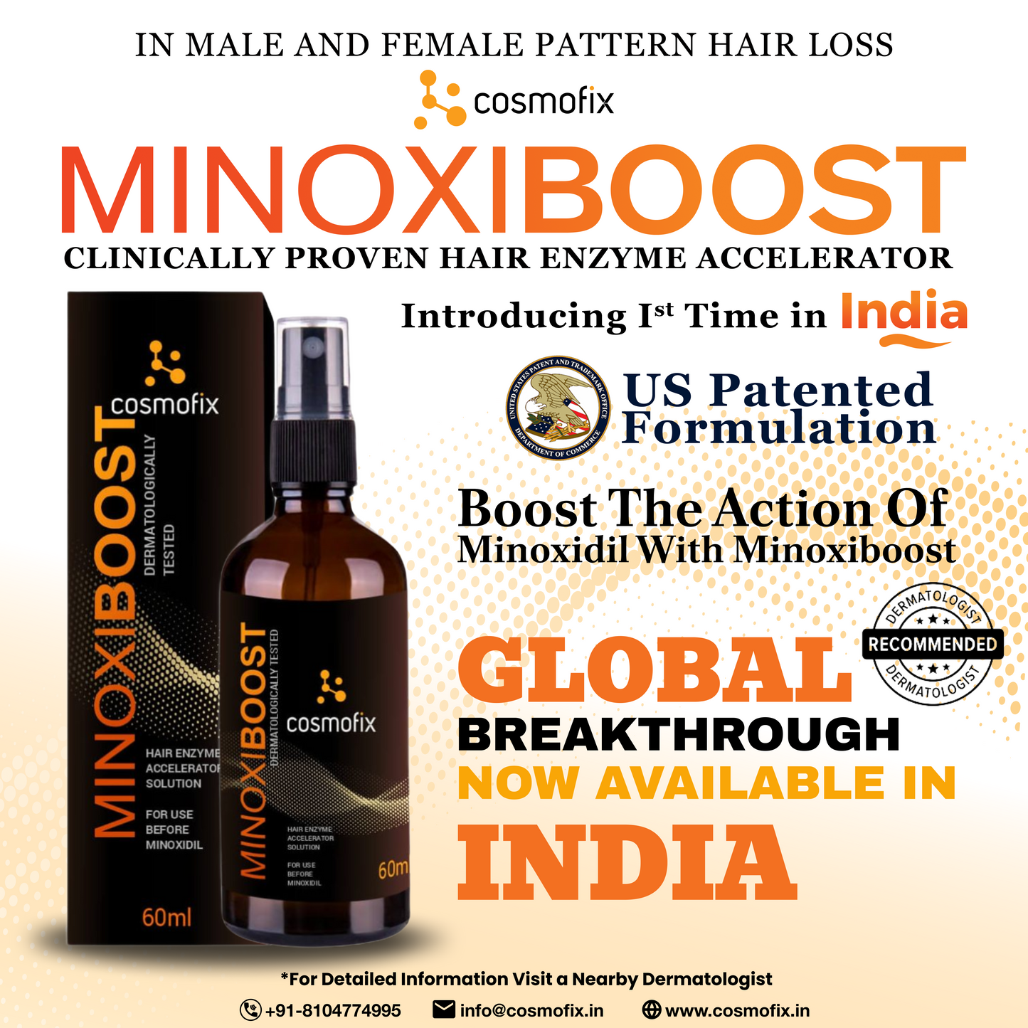 Cosmofix Minoxiboost | Clinically Proven Hair Regrowth Serum